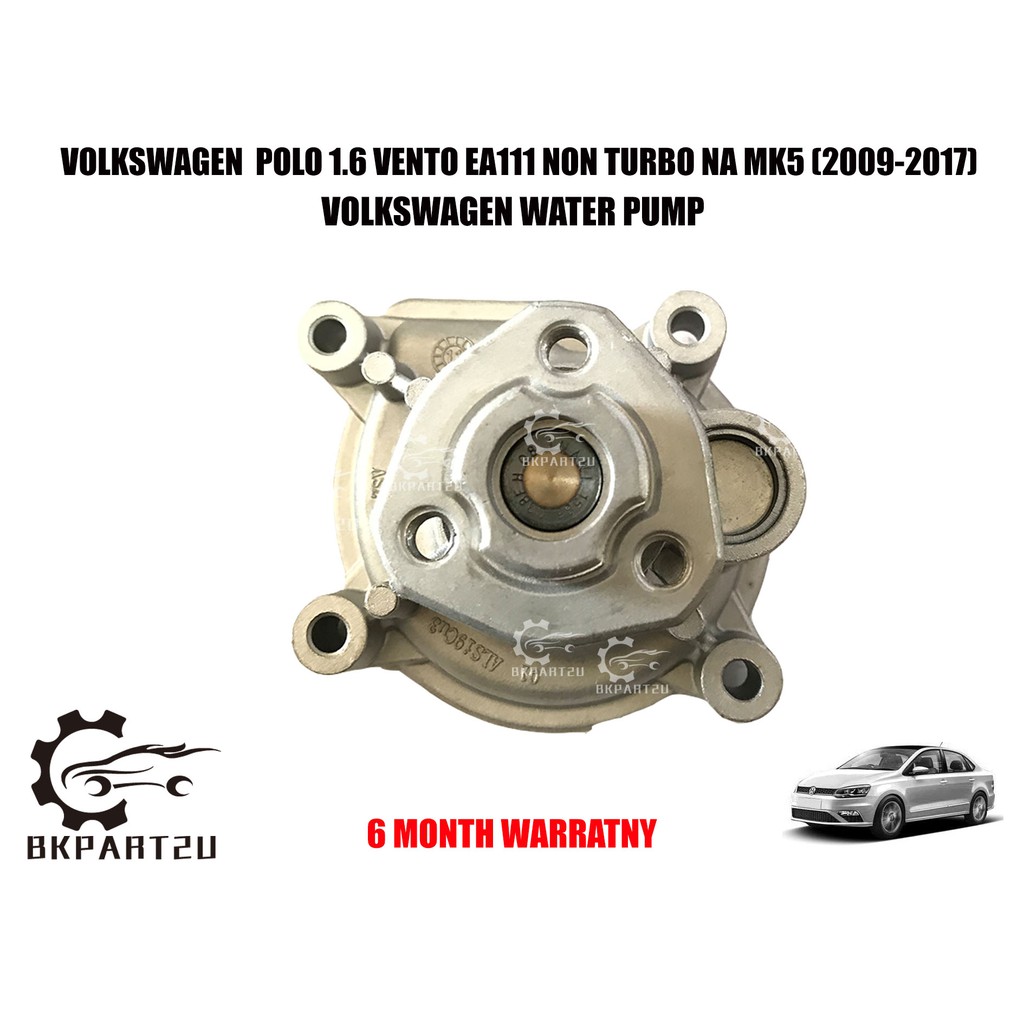 VOLKSWAGEN POLO 1.6 VENTO EA111 NON TURBO NA MK5(2009-2017)WATER PUMP MADE BY VOLKSWAGEN 6 MONTH WAR