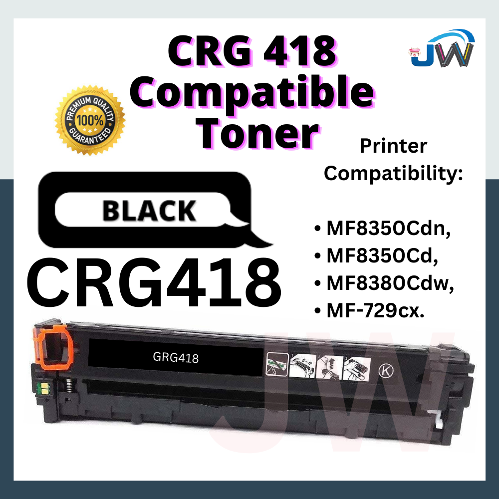Compatible Toner Canon Color Toner CRG418 Cartridge 418 MF8350Cdn MF8350Cd MF8380Cdw MF729cx MF-8350