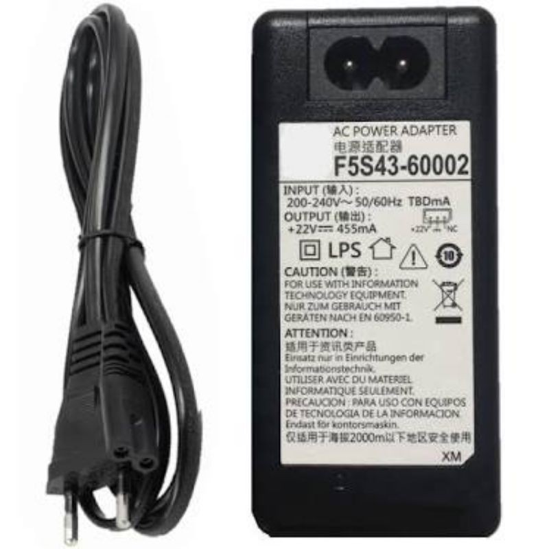 HP2135 printer power adapter 22V455mA F5S43-60001 60002 with power cord  HP Deskjet 2135 3635 4729 G