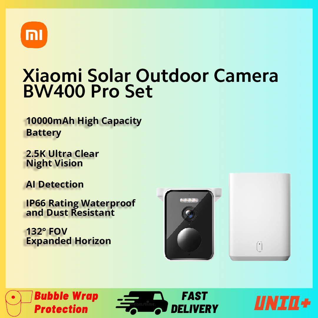 Xiaomi Solar Outdoor Camera BW400 Pro Set (1 Year Warranty by Xiaomi Malaysia)