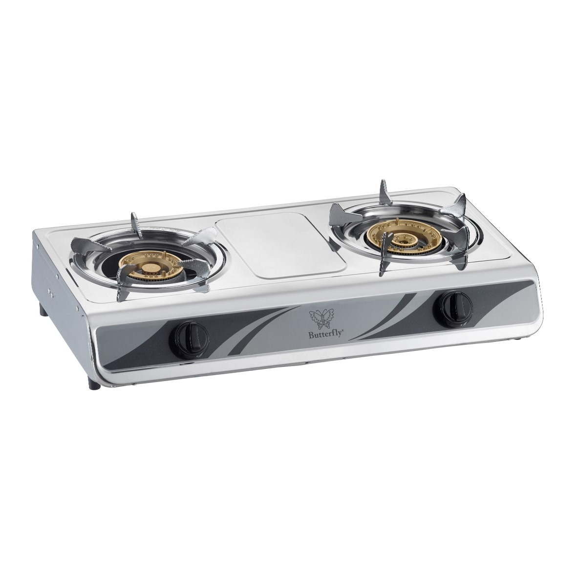 BUTTERFLY STAINLESS STEEL DOUBLE GAS STOVE BGC-868/305