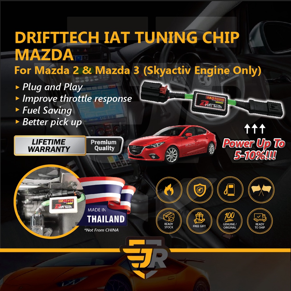 Drift Tech IAT Tuning System Mazda 2 3 Skyactiv Engine Air Flow Sensor Socket Car ECU Tuning Chip Pa