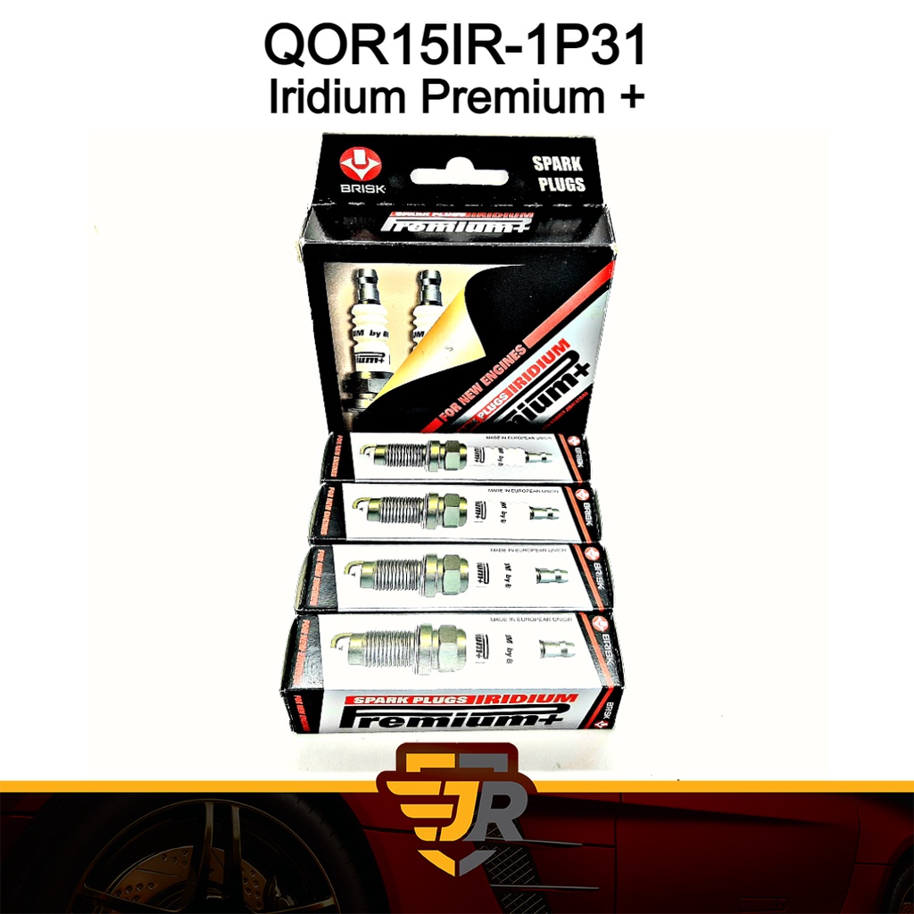 Brisk Iridium Premium + Spark Plug Mitsubishi ASX 4J10 Outlander 2.4 4B12 Car Ignition Parts QOR15YI