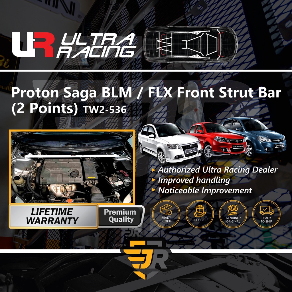 Ultra Racing Safety Bar Saga BLM MK1 FL MK2 FLX MK3 Front Strut Bar Engine Bar 2 Points Car Suspensi