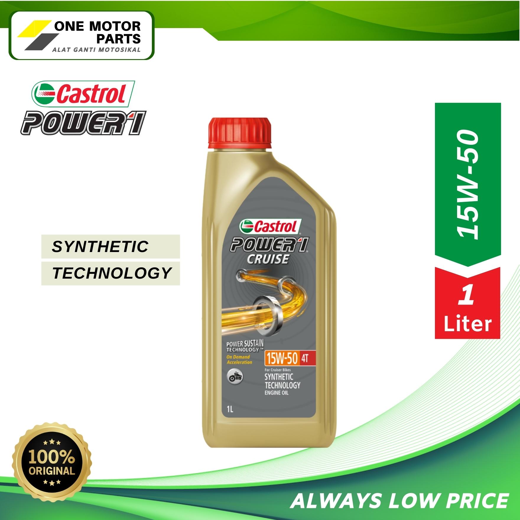 SYNTHETIC ENGINE OIL CASTROL POWER1 CRUISE MINYAK 4T MOTOR SYNTHETIC 100% ORIGINAL CASTROL MINYAK EN