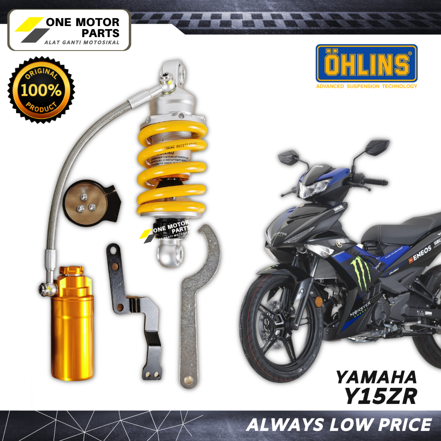 Warranty ✅ Yamaha Y15ZR Original OHLINS Monoshock Absorber YSUKU Gas Tank Y15 / Y16 / LC135 Size 205