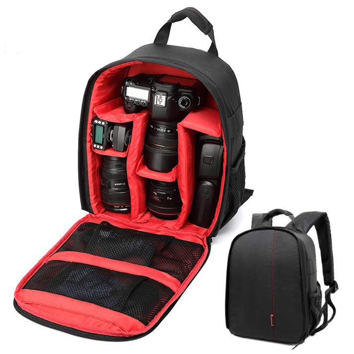 READY STOCK Digital DSLR Mirrorless Camera Bag Waterproof Travel Camera Backpack Beg Kamera