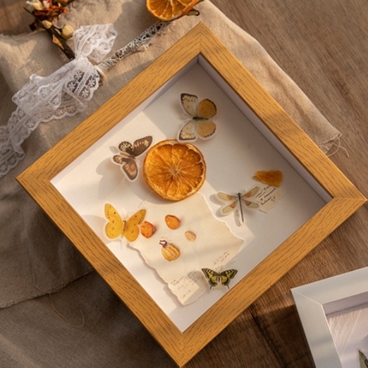 A4 8R 6R 8x8 7x7 square frame hollow 3cm photo frame artwork frame | 深中空相框3cm 手工相框 | bingkai gambar