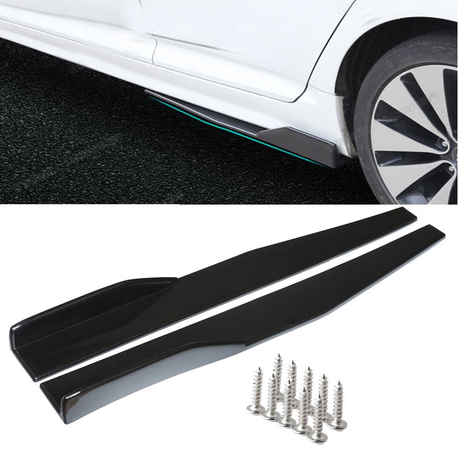 Universal Side Skirt Diffuser Body Kit Lip120CM Matte Black/Carbon myvi axia wira waja city vios be