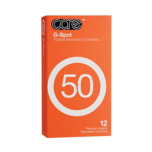 Care 50 G-Spot Tropical Flavoured Condom (12 pcs)