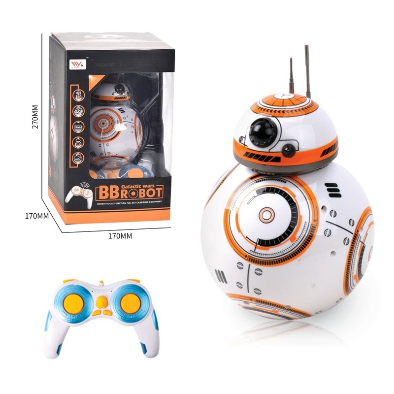 Star wars beebee-ate 2.4G Remote Control BB-8 planet boy music & light children intelligent pet RC k