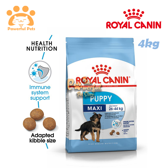 Royal Canin Maxi Puppy Junior Dog Dry Food Size Health Nutrition Makanan Anjing 4kg