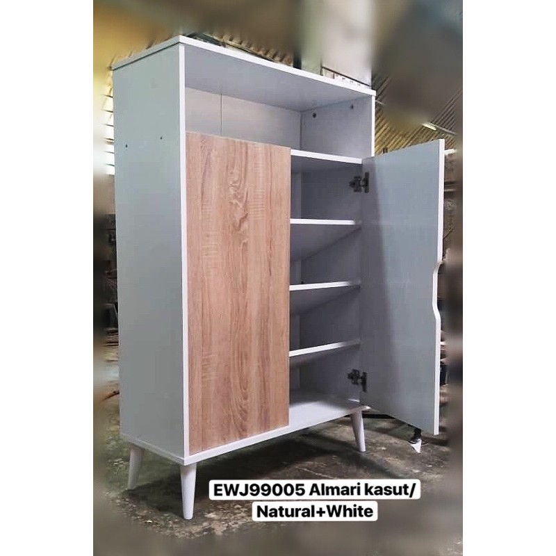 ➡️READY STOCK⬅️ EWJ 9988 & 9989 & 1415 & 21 &22/99012/99001/2Door & 3Door Shoe Rack/Almari Kasut 2Pi