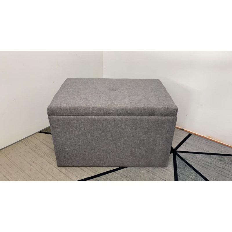 Ready Stock⏩EWJ 029(2ft)Open Farbic Stool/Grey&Brown