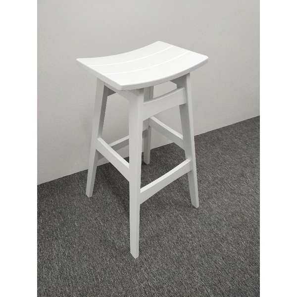 Ready Stock EWJ 29”High Wooden Bar Stool/Kerusi Bar Tinggi Bengku