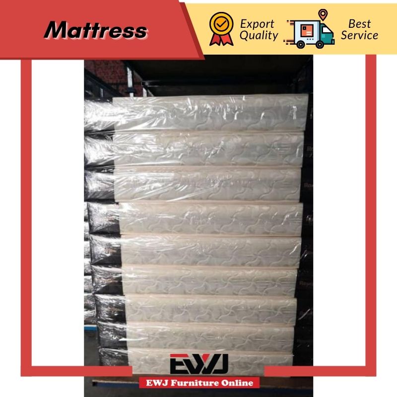 Ready Stock ⭐ EWJ 5x8" Rebond Rosepillow Mattress/Tilam Rebond 5x8inci