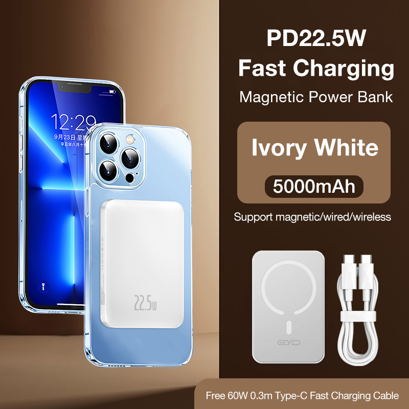 Aolon JS35 Power Bank Mini Wireless Magnetic Fast Charge Original Mobile PowerBanks With Auto-Wake (