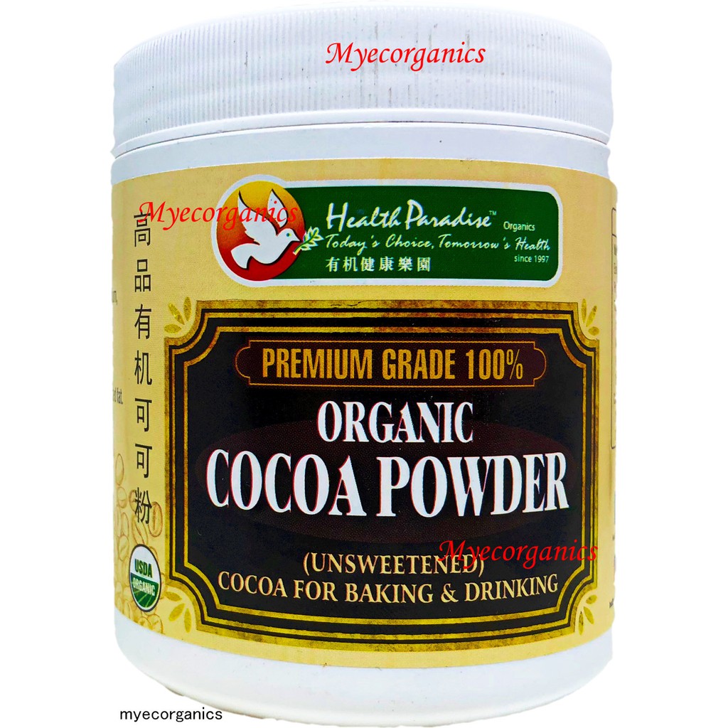 Health Paradise Premium Grade 100% Pure Organic Cocoa Powder, 250G, EXP 7/2025