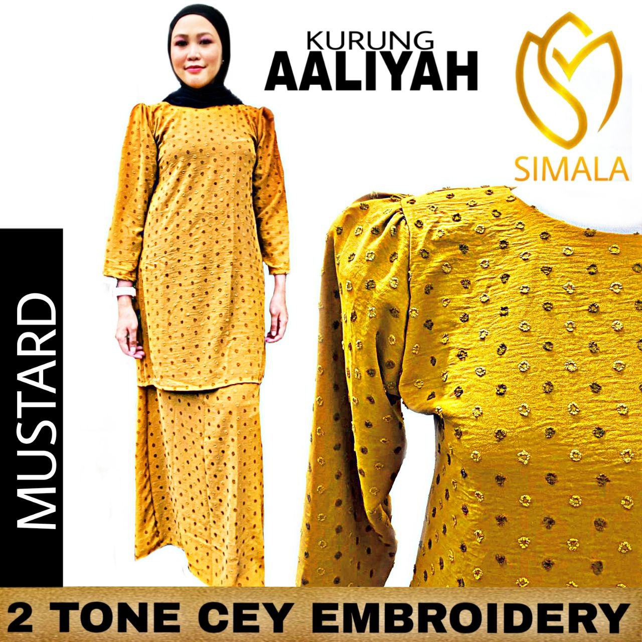 AALIYAH KURUNG MODEN Exclusive By SIMALA Baju Raya 2023