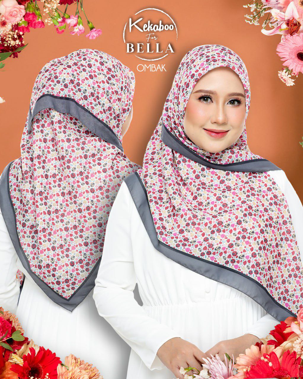 TUDUNG BAWAL KEKABOO FOR BELLA-OMBAK