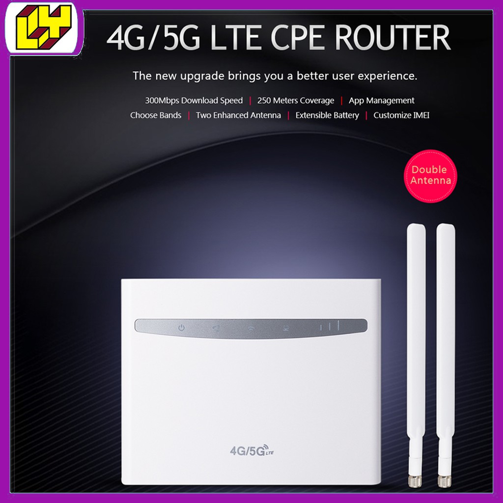 Modified Modem Unlocked All Telco Sim Card Unlimited Mobile Data to Hotspot 300Mbps Huawei B525+ B1/