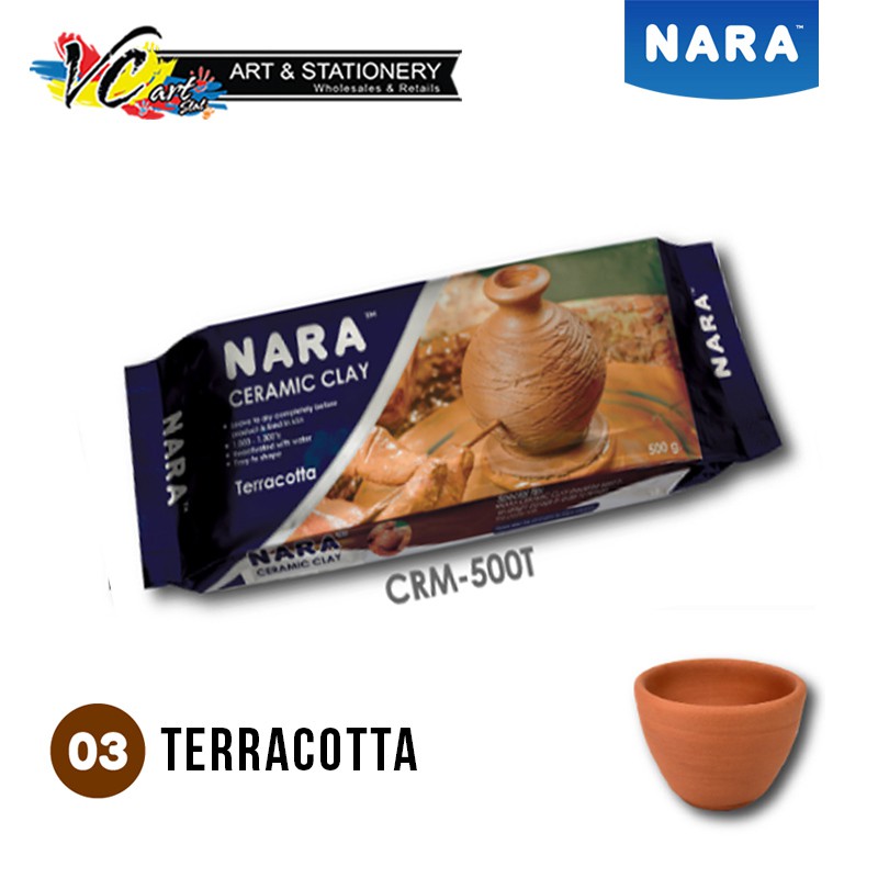 Nara Pottery Ceramic Clay - 500 gram (En71 European Standard - Non Toxic)