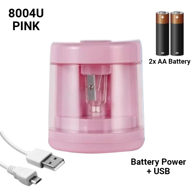 VC Art Electric Sharpener Automatic AA Battery Operated 5 Second Sharpen School Student Stationery P