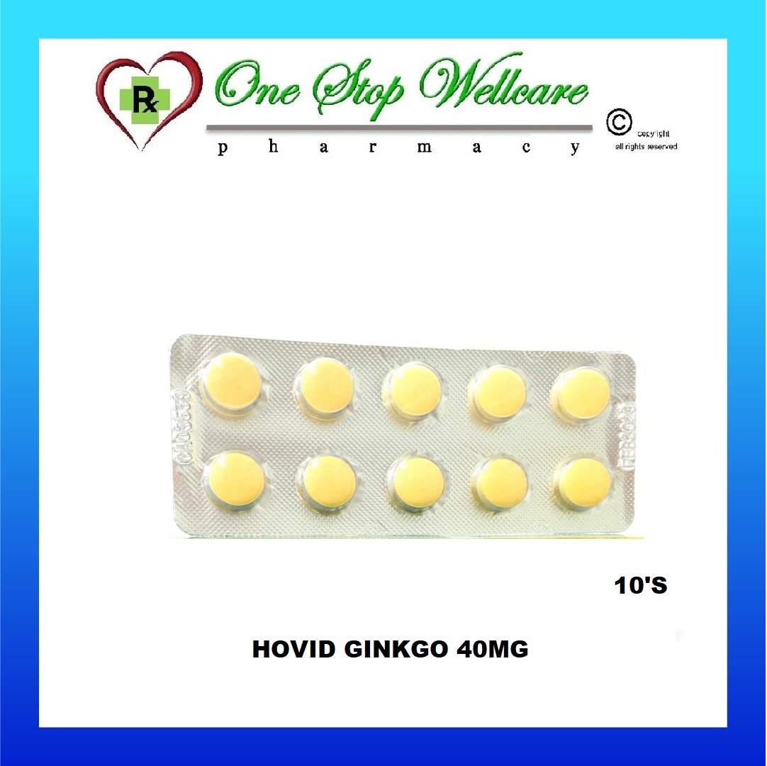 HOVID GINKGO 40MG / 80MG 1 STRIP (1X10'S)