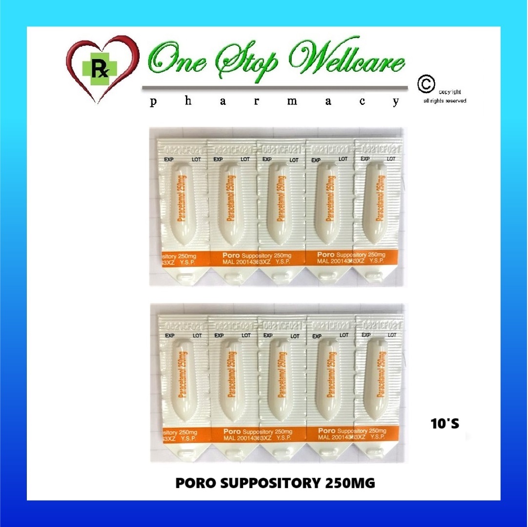 PORO SUPPOSITORY 250MG 1'S / 5'S (EXP:12/2026)