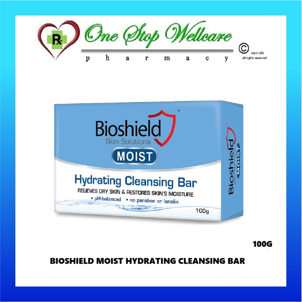 BIOSHIELD SKIN SOLUTIONS MOIST HYDRATING CLEANSING BAR 100G / 4X100G (EXP:03/2027)