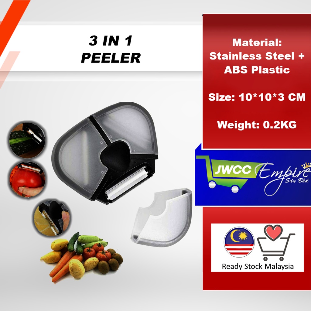 3 In 1 Peeler Knife Peeler Fruit Julienne Peeler Slicer Vegetable Slicer Cutter Food Slicer Fruit