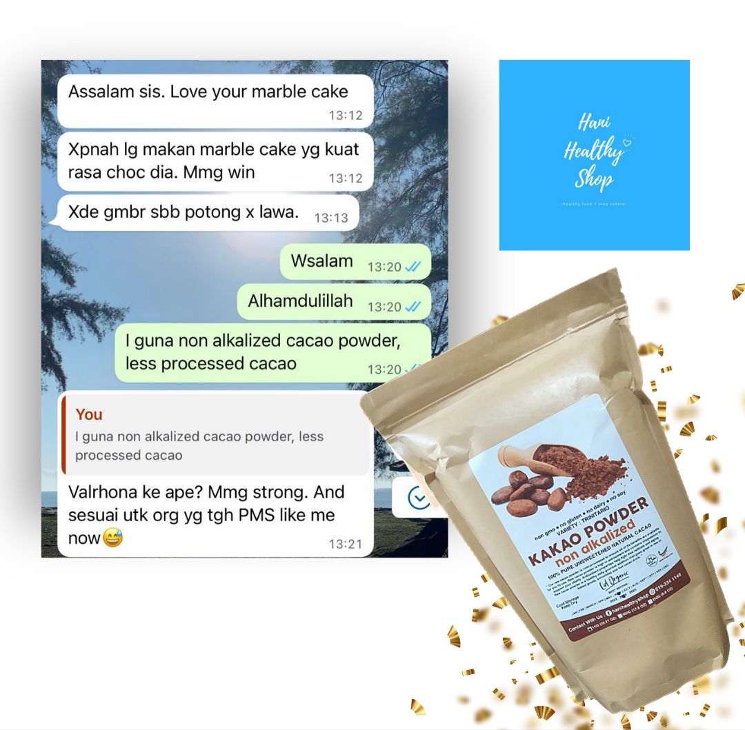 Kakao Powder Non Alkalized / Cacao Powder Non Alkalized by Eid Organic Original✅Ready stock