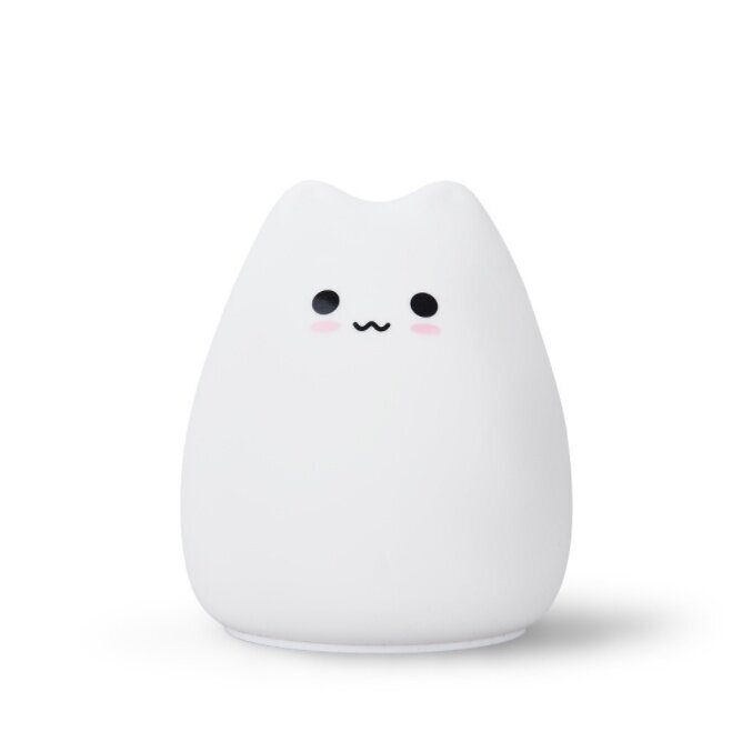 Lampu Tidur Cute LED Night Light Silicone Touch Sensor 7 Colors Cat Night Lamp Kids Baby Bedroom Lum