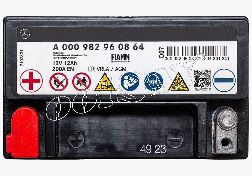 FRDE - MERCEDES BENZ - AUX14 (AGM) - Auxiliary Battery - A0009829308, A0009829608- MERCEDES W176, W2