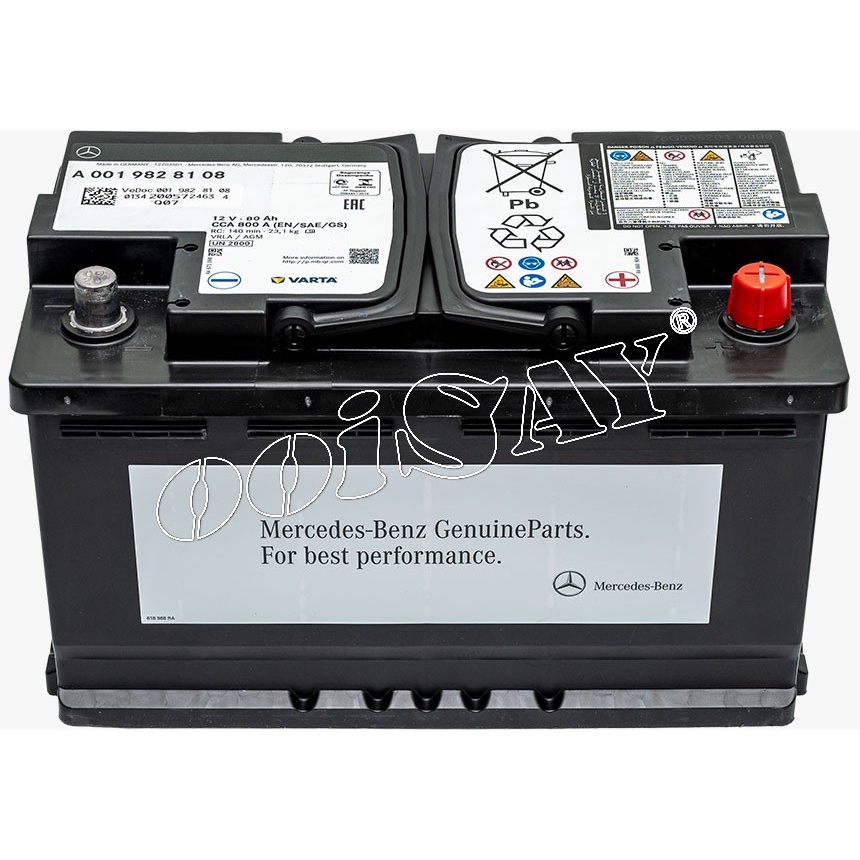 VARTA DIN80 - MERCEDES BENZ DIN80 - LN4 (AGM) - Advanced Stop Start Battery - BMW F22, E84 VOLVO V40