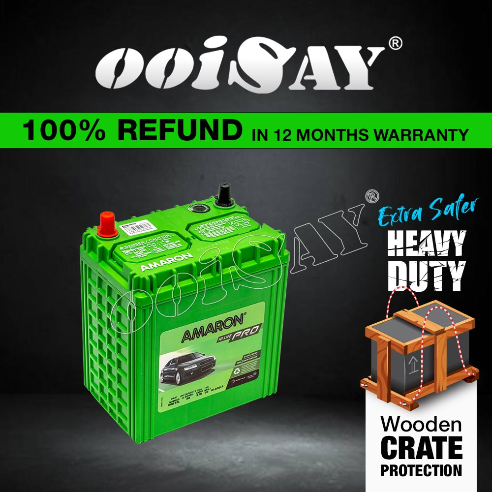 AMARON PRO NS40 | NS40ZL | 50B19L (MF) - 40AH - Car Battery - PERODUA Myvi, Axia, Alza, Bezza,Viva, 