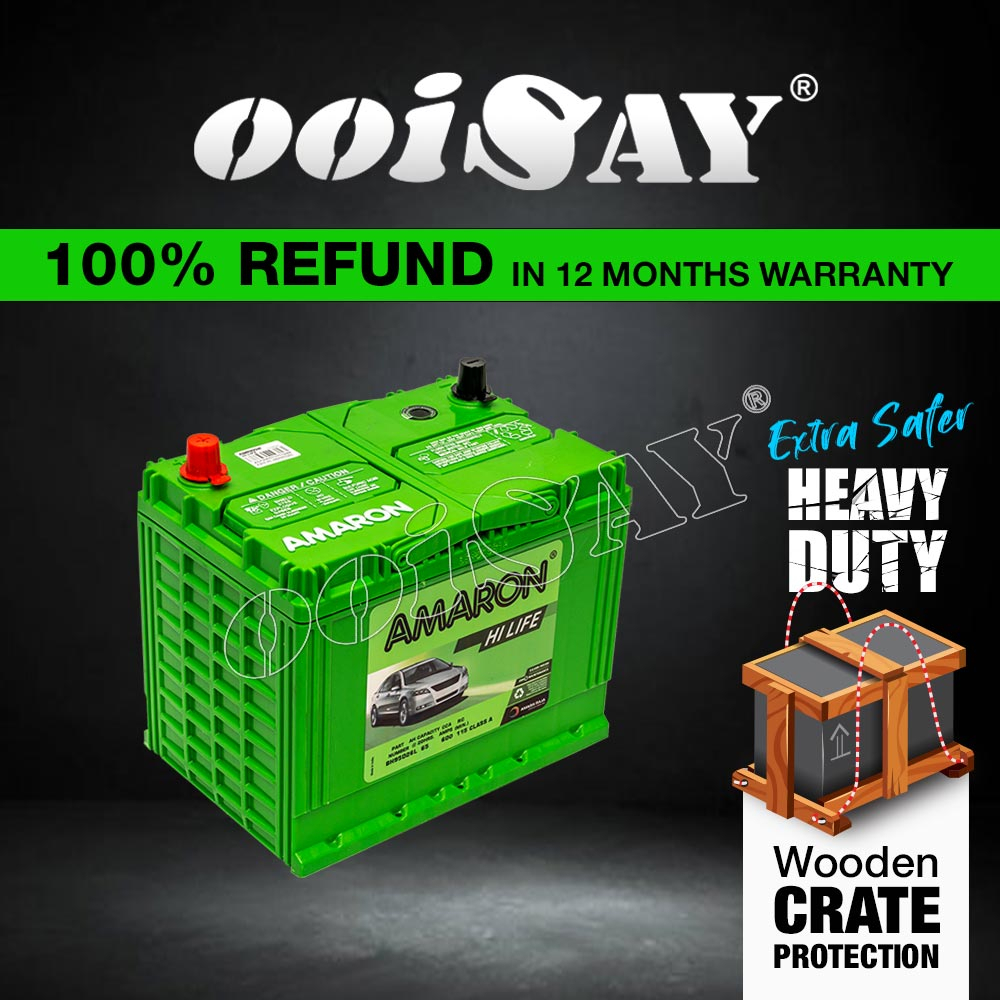 AMARON HI LIFE NS70L | 95D26L (MF) - 65AH - Car Battery - TOYOTA Fortuner, Harrier, NISSAN Navara LE