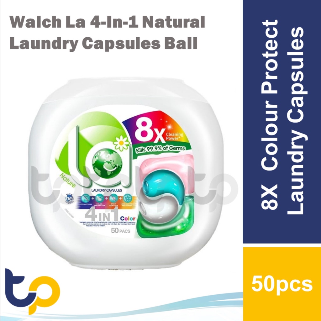 WALCH Fresh HY 4 In 1 Laundry Capsules/9X Antiseptic / LA 4 In 1 Laundry Capsules/Ar Fum 5 In 1 Laun