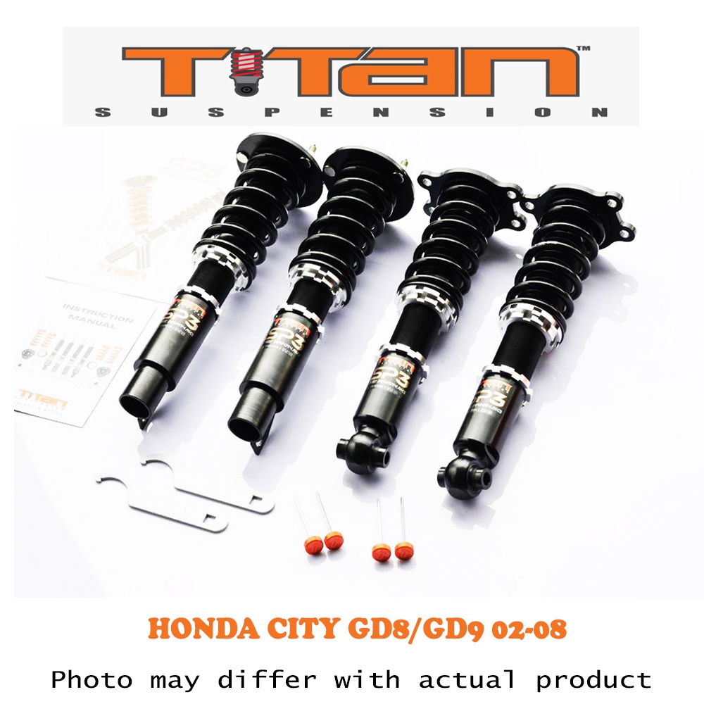 HONDA CITY GD8/GD9 02-08 - TITAN ADJUSTABLE SUSPENSION