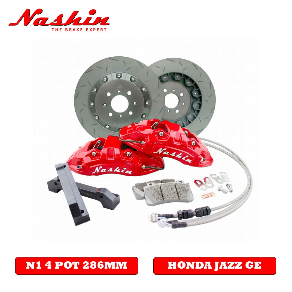 HONDA JAZZ GE 08-13 -NASHIN N1-SERIES 4POT 286MM BRAKE CALIBER KIT