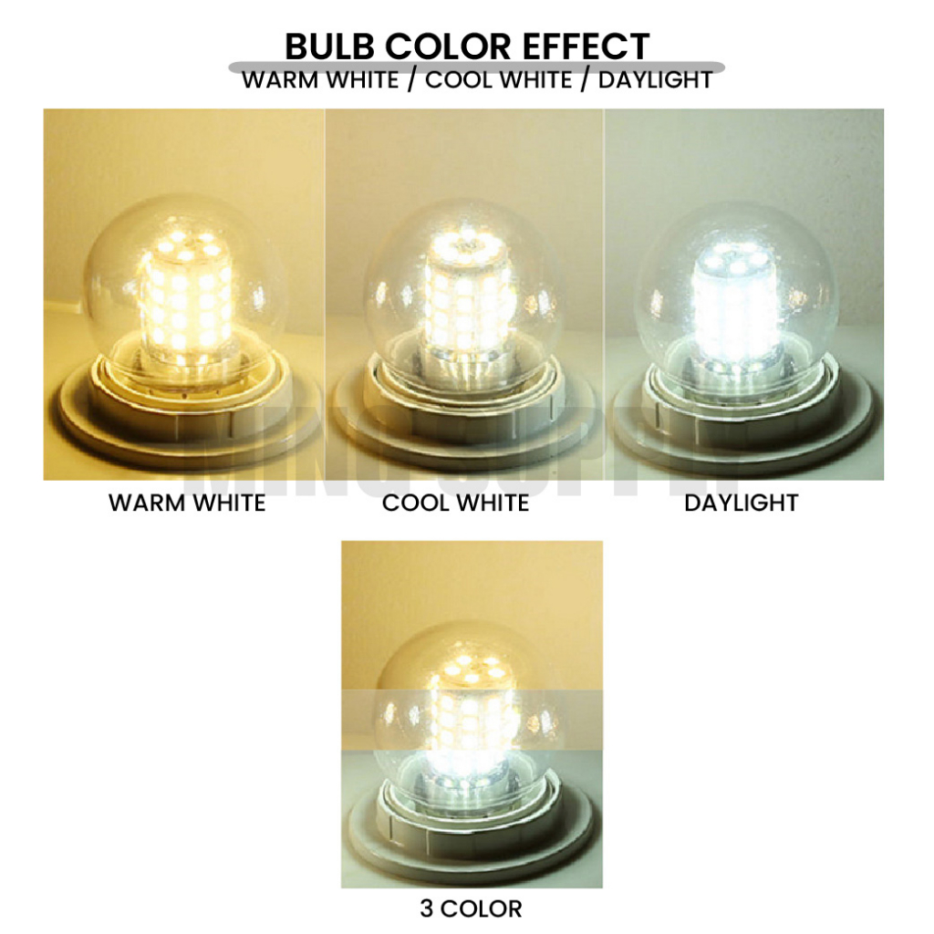 MS_ LED 7W E27 G45 Bulb Round Ping Pong Bulbs Decoration Light Pendant Table Lamp Mentol Kaca Lampu 