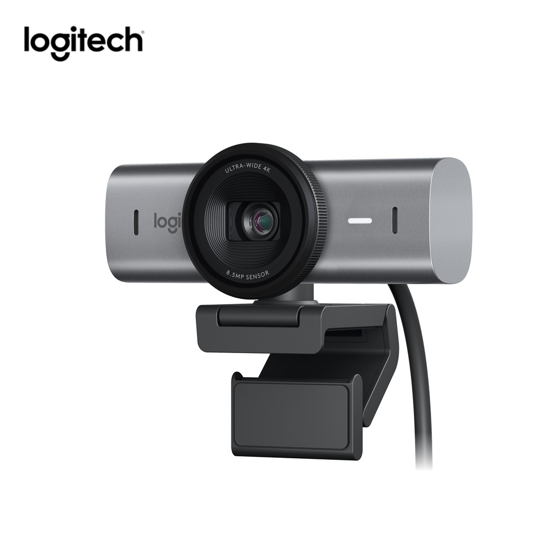 Logitech MX Brio Ultra HD 4K Collaboration and Streaming Webcam, 1080p at 60 FPS, Dual Noise Reducin