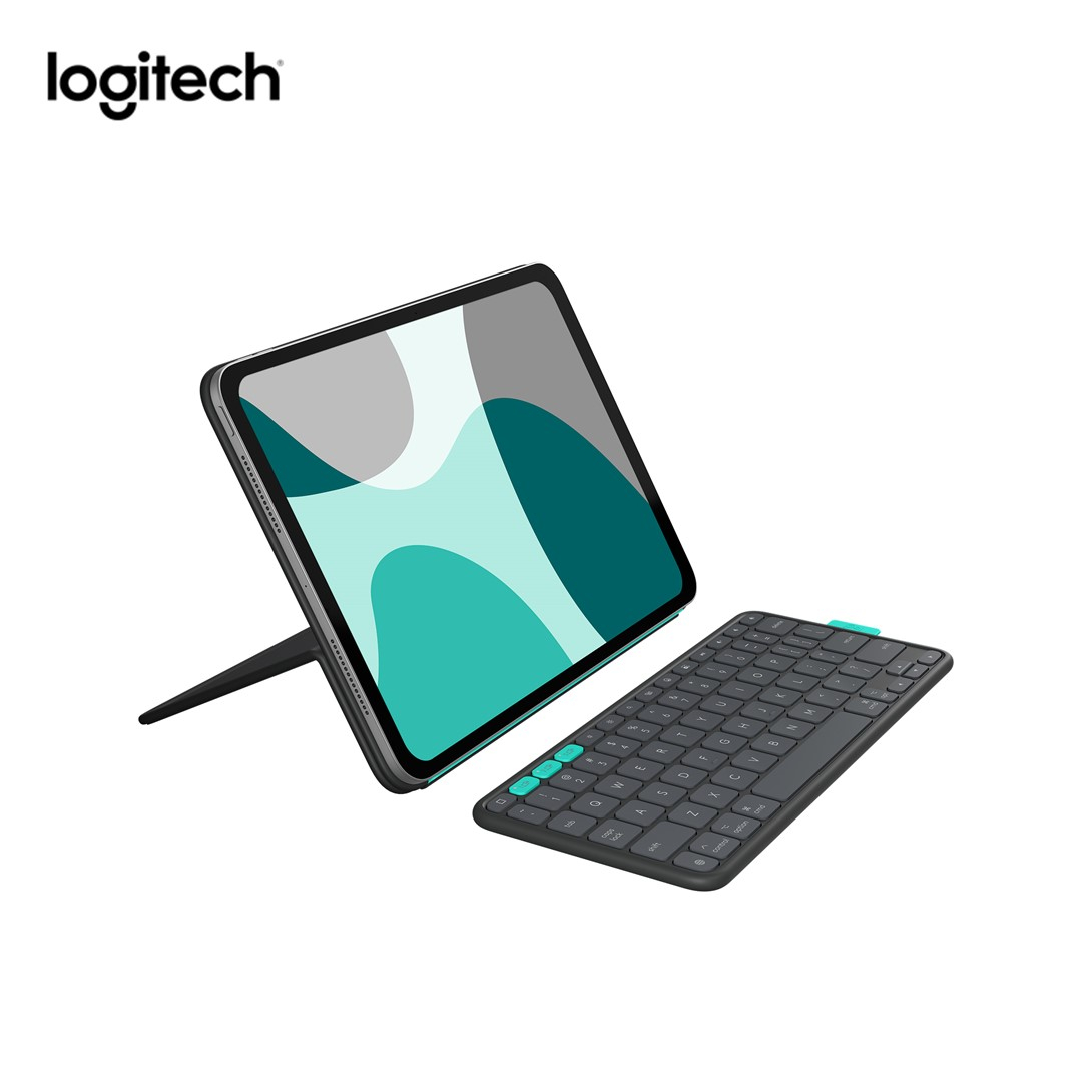 Logitech Flip Folio, Keyboard Case for iPad Pro 11-inch (M4) & iPad Air 11-inch (M2 & M3)(5th Gen - 