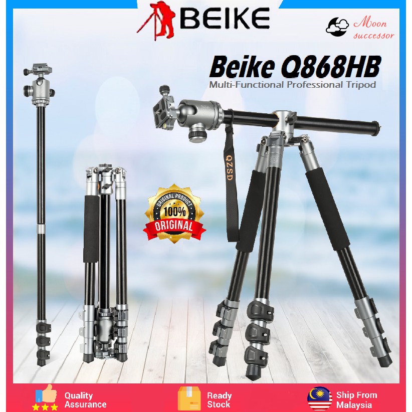 Beike QZSD Q999H Q999HL Q868HB Q868H Professional Transverse Center Column Flatlay Tripod Monopod Ov