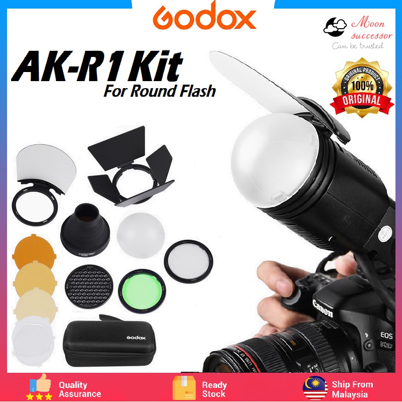 Godox AK-R1 Accessory Kit for Godox H200R Ring Flash Head Godox AD200 / AD200Pro / Godox V1 Round He