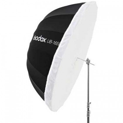 Godox UB-165S 65in/165cm Parabolic Silver Black Reflective Umbrella Studio Light Umbrella with Diffu