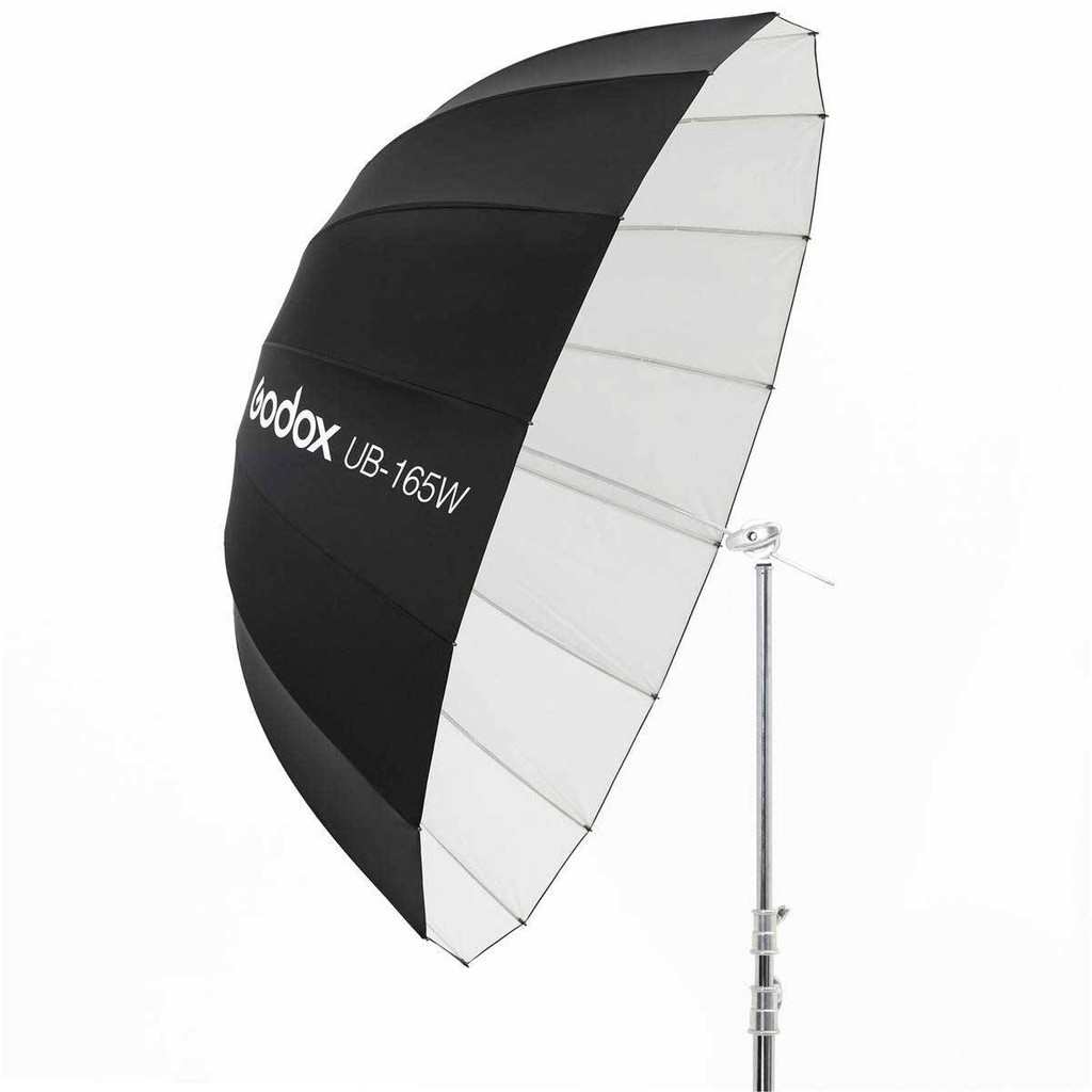 Godox UB-165W 65in 165cm Parabolic Black White Reflective Umbrella Studio Light Umbrella With Diffus