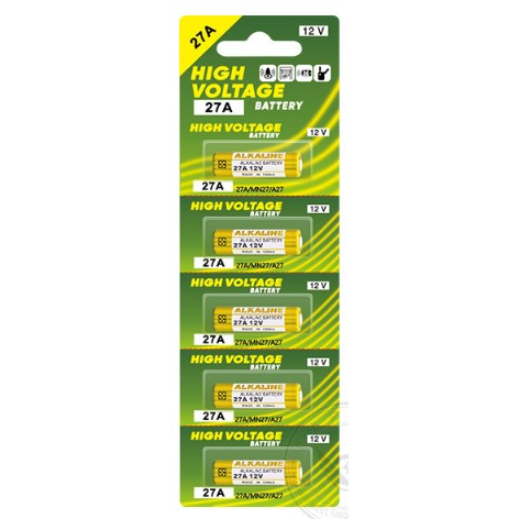 23A/27A 12V  Alkaline Battery 電池12V Batteri High Voltage Car Remote Battery Power Battery Anti-Theft