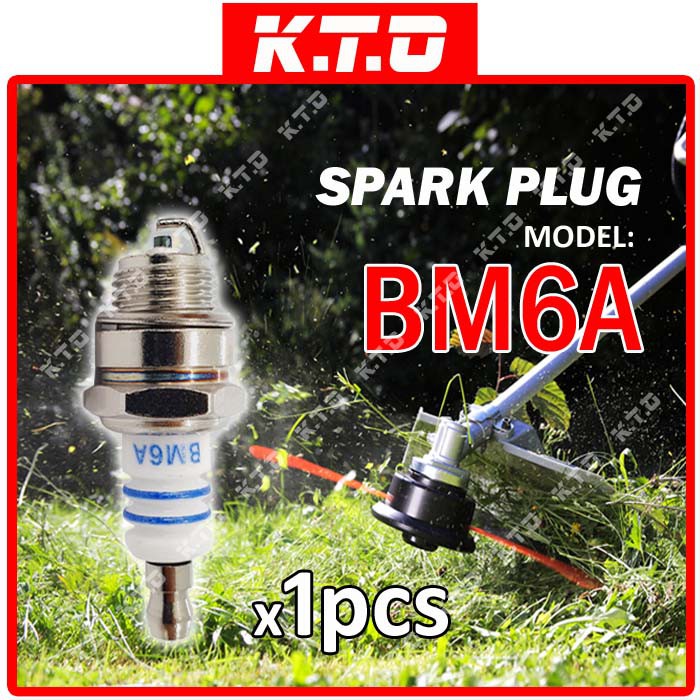 1PCS SPARK PLUG BM6A E6TC F7TC BRUSH CUTTER LAWN MOVER CHAINSAW GENERATOR PETROL ENGINE
