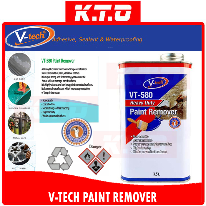 (VT-580) V-TECH 3.5LITER HEAVY DUTY PAINT REMOVER / ACID CAT